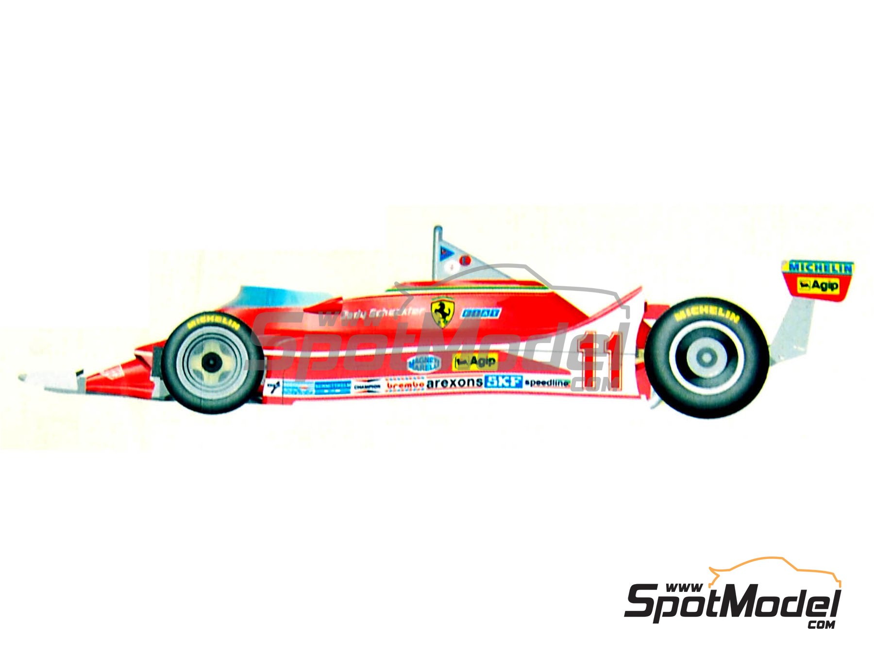 Tameo Kits WCT079: Car scale model kit 1/43 scale - Ferrari 312T4